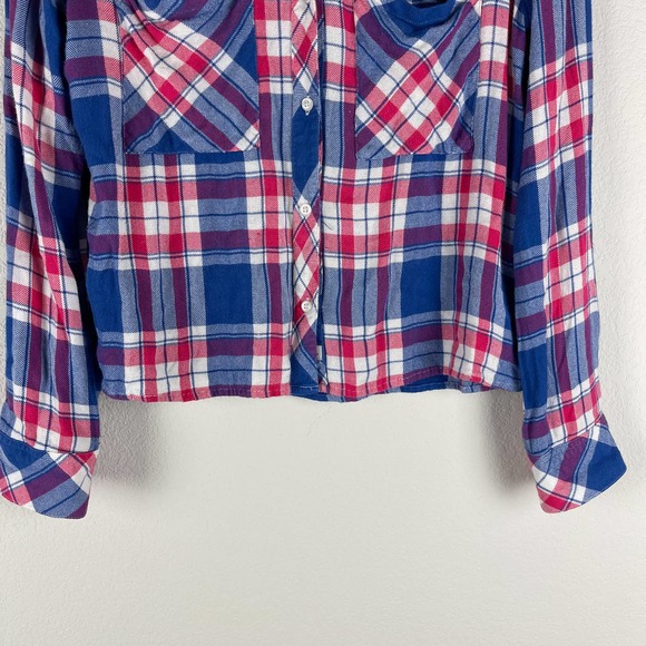 Rails Blue and Pink Plaid Button Down Shirt - Picture 5 of 9